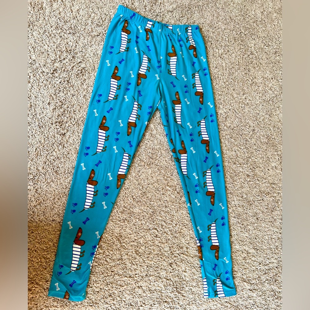 EUC-Adorable Dachshund Leggings